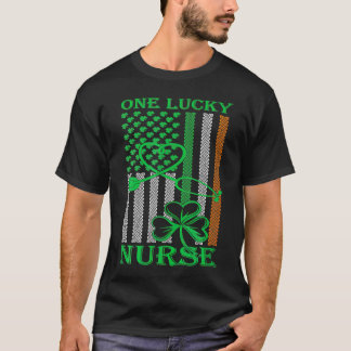 T-shirt Drapeau irlando-américain Fête de la Saint-Patrick