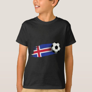 T-shirt Drapeau islandais Top pour hommes femmes enfants I