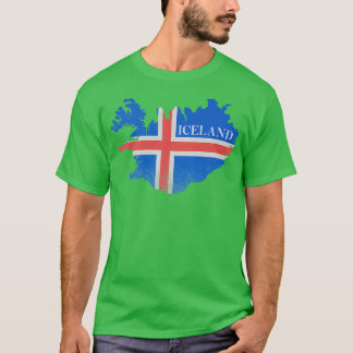 T-shirt Drapeau Islande