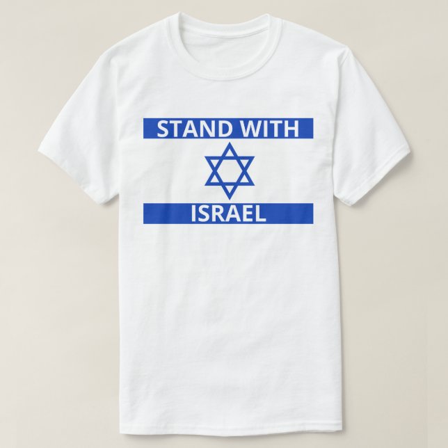 T-shirt Drapeau Israël bleu blanc Israël (Design devant)