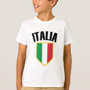 T-shirt Drapeau Italia Crest Italie