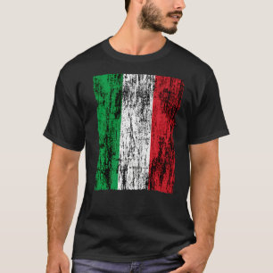 T-shirt Drapeau Italie Patriotique déprimé Italien Vintage