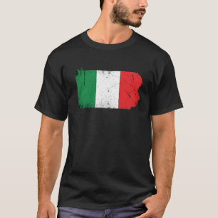 T-shirt Drapeau italien au-dessus de la Pennsylvanie