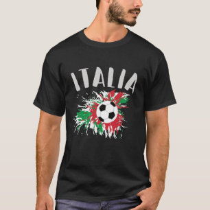 T-shirt Drapeau italien de balle de football