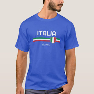 T-shirt Drapeau italien de football patriotique