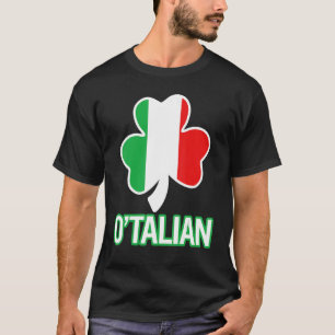 T-shirt Drapeau italien Jour de la Saint Patrick O'talian 