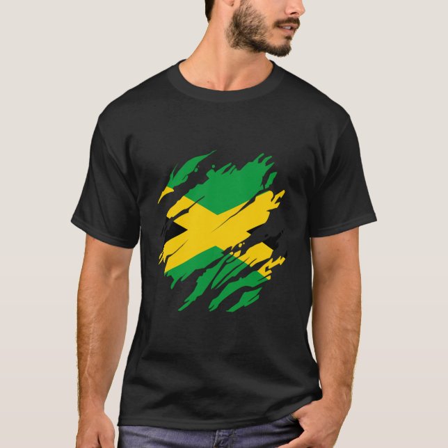 T-shirt Drapeau jamaïcain (Devant)
