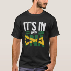 T-shirt Drapeau Jamaïcain C'est mon ADN Racines Jamaïcaine