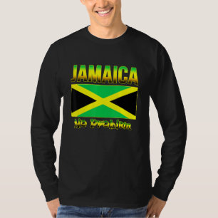 T-shirt Drapeau Jamaïcain De Jamaïque Île Caraïbes Pas De