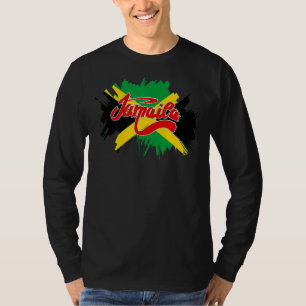 T-shirt Drapeau jamaïcain Jamaïque Caraïbes Fiers Hommes F