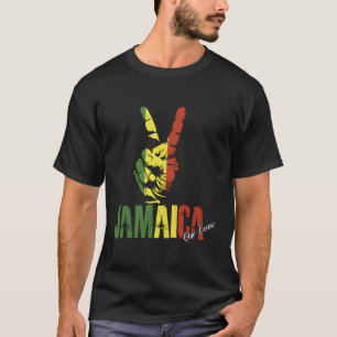 T-shirt Drapeau Jamaïcain Jamaïque C'Est Dans Mon Adn