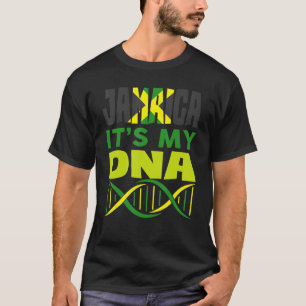 T-shirt Drapeau jamaïcain Jamaïque C'est dans mon Adn Homm