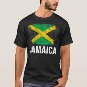 T-shirt Drapeau Jamaïcain vintage Pour Un Cadeau Jamaïcain