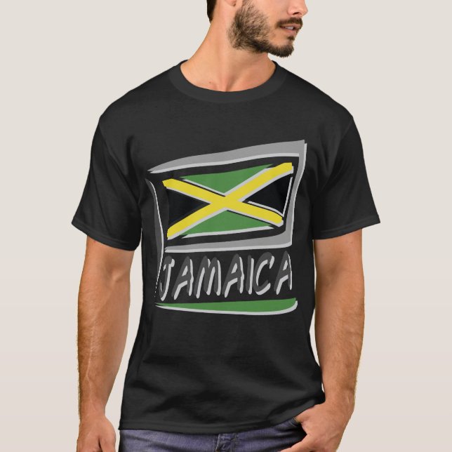 T-shirt Drapeau Jamaïque (Devant)