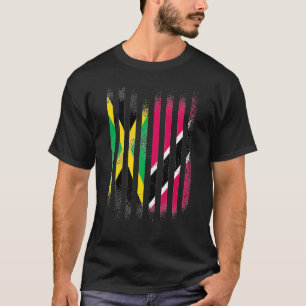 T-shirt Drapeau Jamaïque Trinité-et-Tobago Drapeaux de pay