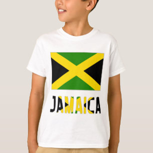 T-shirt Drapeau Jamaïque & Word