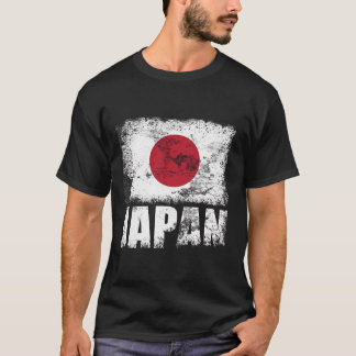 T-shirt Drapeau japonais Jaune Drapeau
