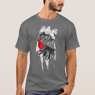 T-shirt Drapeau japonais Samurai Casquette Katana Cercle r
