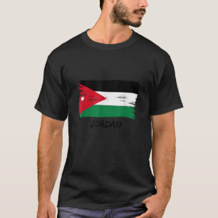 T-shirt Drapeau Jordanie fan jersey T Shirt