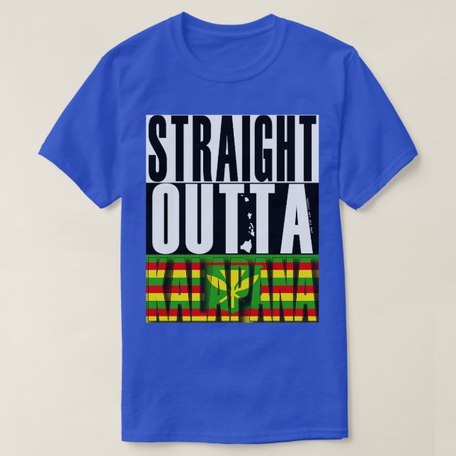 T-shirt Drapeau juste en-dehors de Kalapana Hawaii Kanaka  (Design devant)