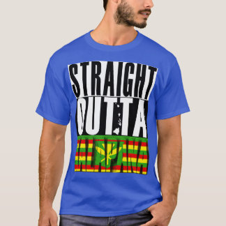 T-shirt Drapeau juste en-dehors de Kalapana Hawaii Kanaka 