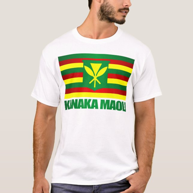 T-shirt Drapeau Kanaka Maoli (Devant)