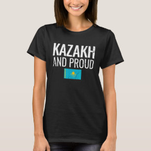 T-shirt Drapeau Kazakh Et Fière Du Kazakhstan