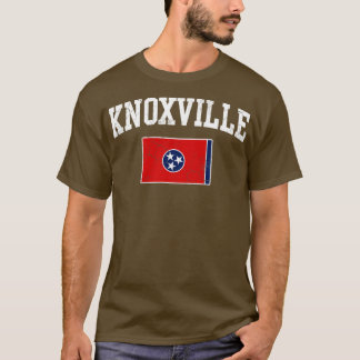T-shirt Drapeau Knoxville Tennessee Vintage désorganisé