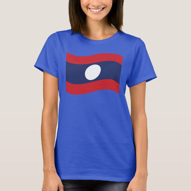 T-shirt Drapeau Laos (Devant)