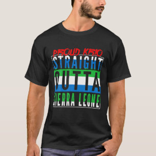 T-shirt Drapeau Leonean Krio Sier en Sierra Leone