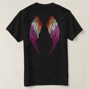 T-shirt Drapeau lesbien - Angel Wings