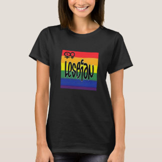 T-shirt Drapeau lesbien T