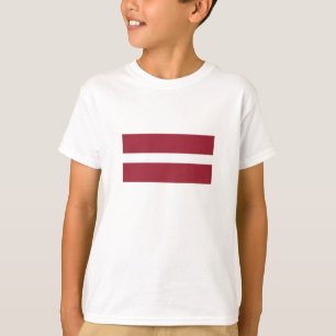 T-shirt Drapeau Lettonie