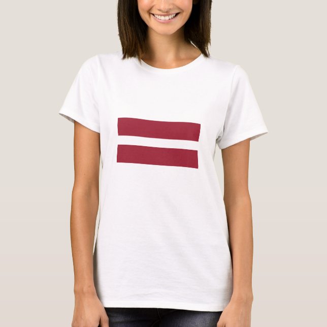 T-shirt Drapeau Lettonie (Devant)