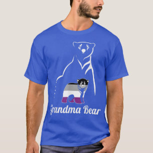 T-shirt Drapeau LGBT Aseual Grand-mère Bear Ace Pride