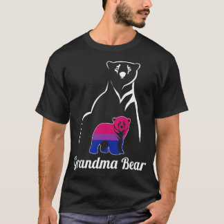 T-shirt Drapeau LGBT Bisexual Grand-mère Bear Bi Pride