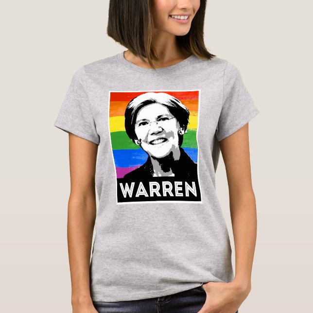 T-shirt Drapeau LGBT de Warren (Devant)