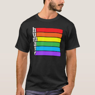 T-shirt Drapeau Lgbt Humain Droits de l'Homme Gay Lesbienn