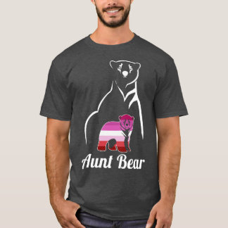 T-shirt Drapeau LGBT Lesbian Tante Bear Lesbian Pride