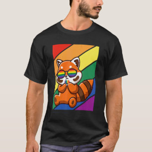 T-shirt Drapeau Lgbtq Mois Gay pride Rainbow Fox Avec Lgbt