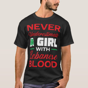 T-shirt Drapeau Liban Beyrouth Lobnan Lover Fille libanais