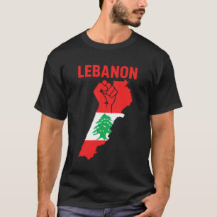 T-shirt Drapeau Liban Cèdre Arbre Beyrouth Libanais Arabe 