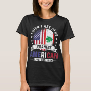T-shirt Drapeau libanais américain Fierté Liban