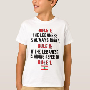 T-shirt Drapeau libanais des Rois Libanaises Patrimoine Li