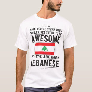 T-shirt Drapeau libanais Patrimoine libanais Racines liban