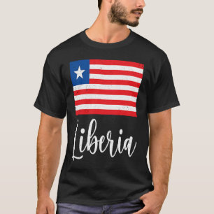 T-shirt Drapeau libérien Patrimoine libérien Racines libér