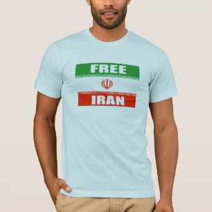 T-shirt Drapeau LIBRE de l'IRAN