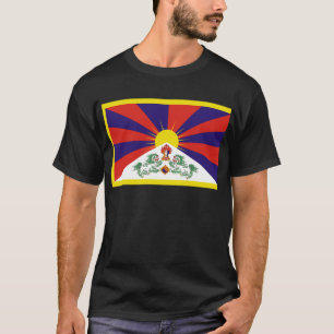 T-shirt Drapeau libre du Thibet de Tibétain - ་ de བ