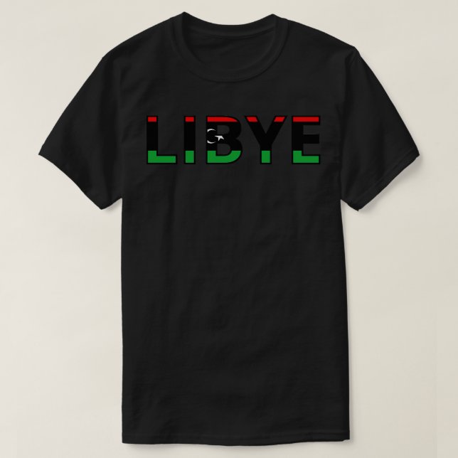 T-shirt Drapeau Libye (Design devant)