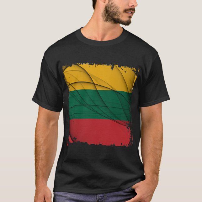 T-shirt Drapeau Lituanie (Devant)